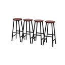 Ver imagem 1 de Kit 4 Banquetas Alta Ferro Bar Cozinha Americana Bancada Estilo Industrial Imperdível