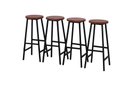 Ver imagem 1 de Kit 4 Banquetas Alta Ferro Bar Cozinha Americana Bancada Estilo Industrial Imperdível