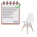 Ver imagem 4 de Kit com 6 Cadeira Eames Eiffel Wood Branca para Sala de Jantar