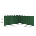 Ver imagem 3 de Cabeceira Painel Cama King Box Nuvem Suede Sandy 195 cm:Verde