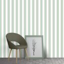 Ver imagem 5 de Papel de Parede Adesivo Listrado Verde Claro Marrom e Branco - Ssli-015