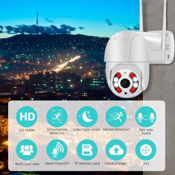 Camera Segurança Wifi Hd 1080p 2.0 Mp Ip Visão Noturna - 3