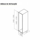 Ver imagem 3 de Coluna Deslizante com 5 Cestos Aramados 41x25cm para Armário Masutti Copat em Aço Carbono