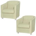 Ver imagem 1 de Kit 2 Poltronas Decorativas Laura Suede Bege - Lyam Decor