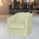 Ver imagem 2 de Kit 2 Poltronas Decorativas Laura Suede Bege - Lyam Decor