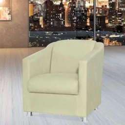 Kit 2 Poltronas Decorativas Laura Suede Bege - Lyam Decor - 2 Kit 2 Poltronas Decorativas Laura Suede Bege - Lyam Decor - 2
