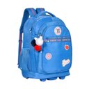 Ver imagem 2 de Kit Mochila de Carrinho Estojo Lancheira Azul Rb24001 Clio