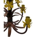 Ver imagem 5 de Pendente Luminária Decorativa com Tulipas de Ferro Iluminação de Quarto - Amarelo