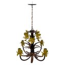 Ver imagem 4 de Lustre Simples para Sala de Apartamento Pequeno com Tulipas Artesanais - Amarelo