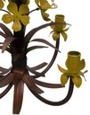 Ver imagem 5 de Lustre Simples para Sala de Apartamento Pequeno com Tulipas Artesanais - Amarelo