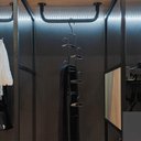 Ver imagem 4 de Suporte para Cabides Curvo Cabideiro Organizador Multifuncional de Parede Masutti Copat Preto
