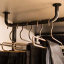 Ver imagem 3 de Suporte para Cabides Curvo Cabideiro Organizador Multifuncional de Parede Masutti Copat Preto