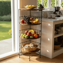 Ver imagem 1 de Suporte Fruteira de Canto para Cozinha - Cesto de Frutas Organizador Vertical