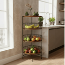 Ver imagem 4 de Suporte Fruteira de Canto para Cozinha - Cesto de Frutas Organizador Vertical