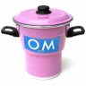 Cuscuzeira Panela Cozimento à Vapor em Alumínio - Fúcsia - 1