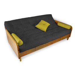 Sofá Cama Paris Acquablock Preto em Madeira Alto Padrão - 6