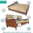 Ver imagem 2 de Sofá Cama Paris Acquablock Preto em Madeira Alto Padrão