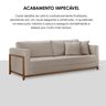Sofá Living 3 Lugares Linho 194cm Paris - 9