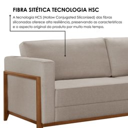 Sofá Living 3 Lugares Linho 194cm Paris - 6