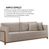 Sofá Living 3 Lugares Linho 194cm Paris - 7