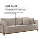 Ver imagem 7 de Sofá Living 3 Lugares Linho 194cm Paris