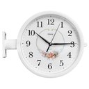 Ver imagem 1 de Relógio Dupla Face de Parede Estação Branco Floreal