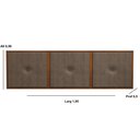 Ver imagem 2 de Painel Cabeceira Box King 1,95 Duda Madeira Suede Marrom - Comprar Moveis em Casa