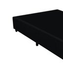 Ver imagem 2 de Base Box Viúva Blindado NK Camas Suede Preto 40x128x188