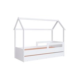 Bicama Casinha com 2 Colchões Solteiro Sonho Shop Jm Bicama Casinha com 2 Colchões Solteiro Branca - 4
