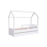 Bicama Casinha com 2 Colchões Solteiro Sonho Shop Jm Bicama Casinha com 2 Colchões Solteiro Branca - 4