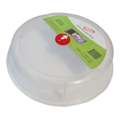 Tampa para Micro-Ondas Protetor Comida Transparente Prático