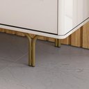 Ver imagem 3 de Buffet Aparador 4 Portas 160cm Pés de Ferro - Lukaliam Móveis