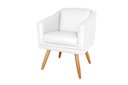 Ver imagem 2 de Kit 2 Poltronas Decorativa Valentina Sala Recepção Escritório Corino Branco