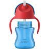 Copo com Canudo de Silicone com Alça Treinamento Dinossauro Avent 200 Ml Vermelho - 1