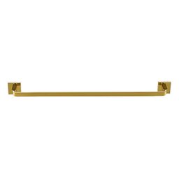 Porta Toalha De Banho Barra Simples - Quadrado Em Latão Dourado HB-A0127D Harmony Toalheiro simples  - 1
