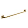 Porta Toalha De Banho Barra Simples - Quadrado Em Latão Dourado HB-A0127D Harmony Toalheiro simples  - 2