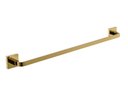 Ver imagem 2 de Porta Toalha De Banho Barra Simples - Quadrado Em Latão Dourado HB-A0127D Harmony Toalheiro simples