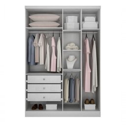 Modulado 4 Portas 3 Gavetas - Linea-branco - Móveis Novo Horizonte - 2 Modulado 4 Portas 3 Gavetas - Linea-branco - Móveis Novo Horizonte - 2