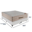 Ver imagem 3 de Cama Box e Colchão Airtech Springpocket Molas Ensacadas Queen Ortobom: Branco