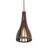 Pendente 908 Funil Madeira Marrom Café Diâmetro 14cm - 2