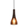 Pendente 908 Funil Madeira Marrom Café Diâmetro 14cm - 3