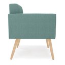 Ver imagem 7 de Poltrona Sala Estar Pé Palito Natural Kit 2 Elisa Bouclê Vd Menta D03 - D'Rossi