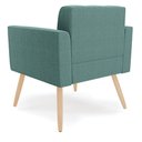 Ver mais imagens de Poltrona Sala Estar Pé Palito Natural Kit 2 Elisa Bouclê Vd Menta D03 - D'Rossi
