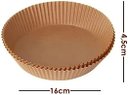 Ver imagem 1 de Forro de Papel Airfryer Tapete Forma Antiaderente 50 Unidades Descartáveis