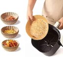 Ver imagem 2 de Forro de Papel Airfryer Tapete Forma Antiaderente 50 Unidades Descartáveis