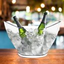 Ver imagem 3 de Champanheira Oval Grande KrystalON Transparente Acrílico PS 9L