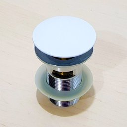 Válvula Click para Cuba Apoio Banheiro Clic Lavabo com Ladrão VL6 Branca - Máxima Metais - 2