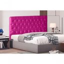 Ver imagem 2 de Cabeceira de Cama Box Estrela Queen 160 Cm Suede Botão Cristal Rosa Pink do Lar Móveis e Decora