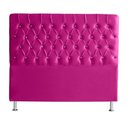 Ver imagem 1 de Cabeceira de Cama Box Estrela Queen 160 Cm Suede Botão Cristal Rosa Pink do Lar Móveis e Decora