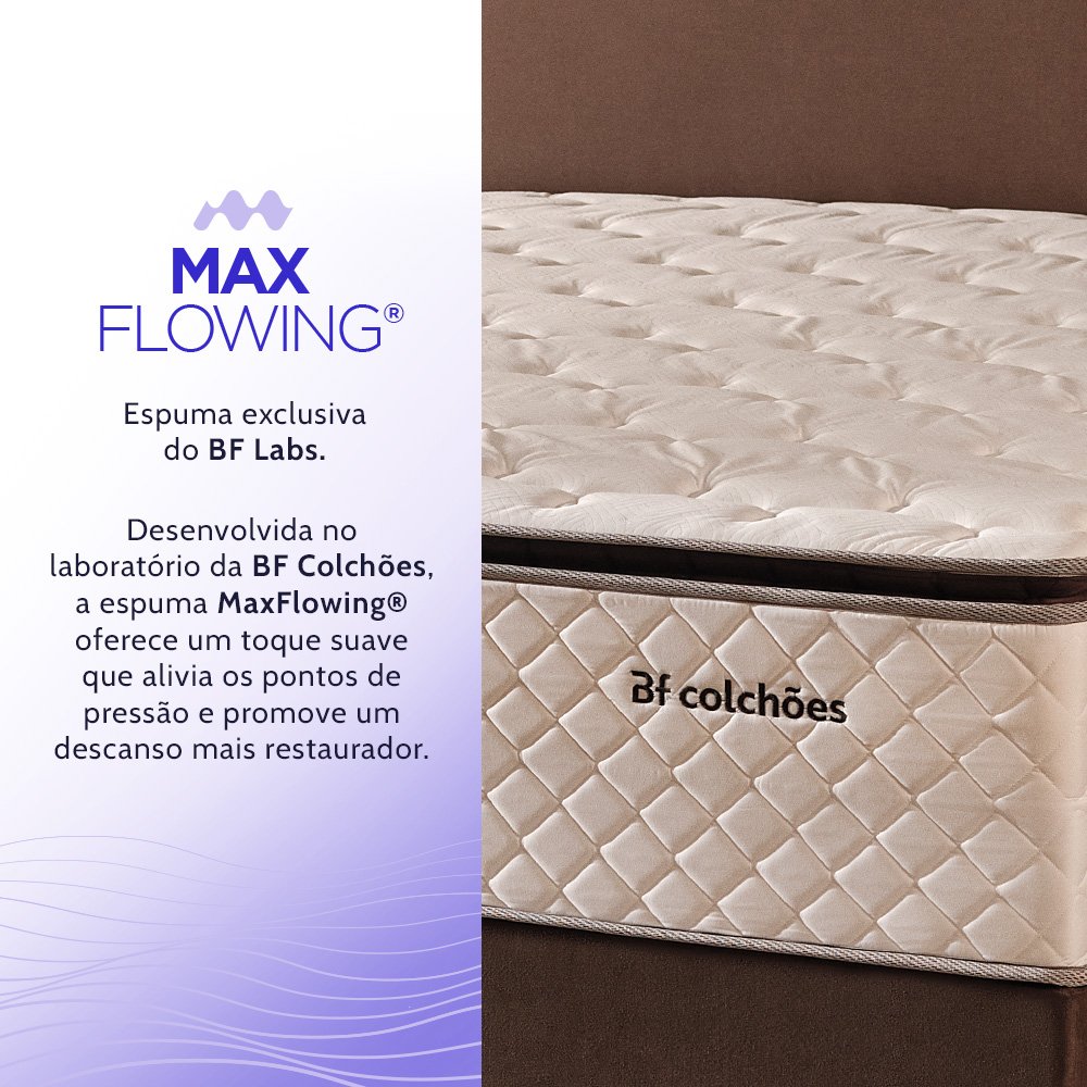 Colchão Queen Bf Molas Ensacadas com Pillow Top Extra Conforto 158x198x38cm Premium Sleep - 7